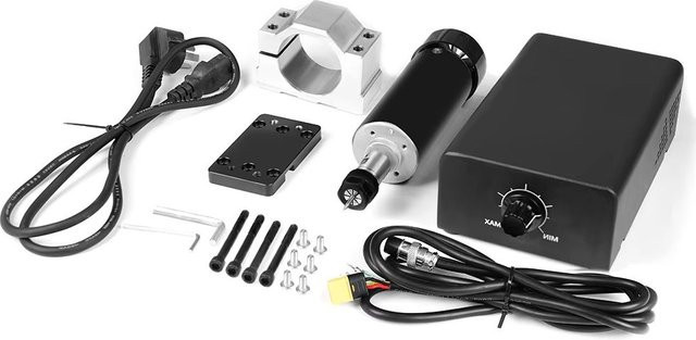 TwoTrees 500 W Luftkühlungs-Spindelmotor ER11 mit 12000 U/min und Netzteil Drehzahlregler für TTC450 Pro 3018 CNC-Fräsmaschine - Bild 1
