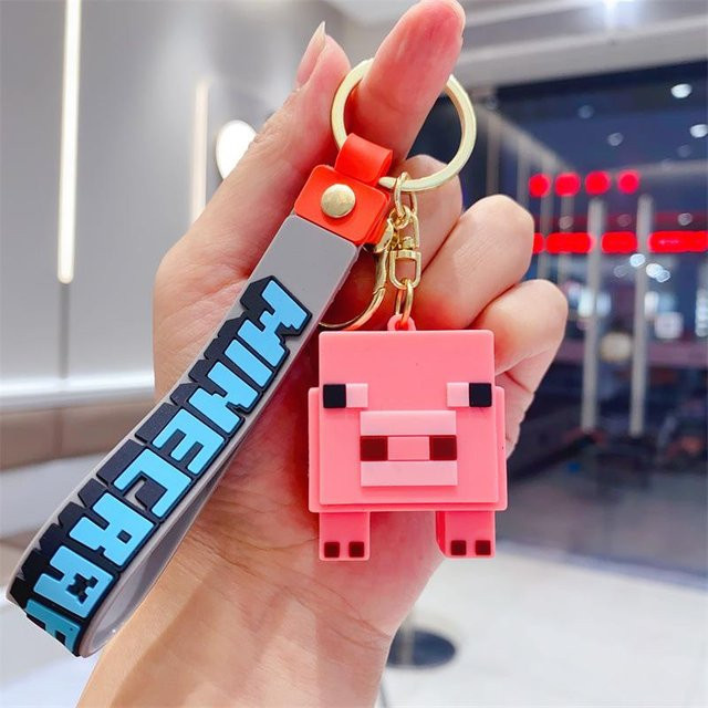 Artily Schlüsselanhänger Kinder, Minecraft, PVC, Silikon - Bild 1