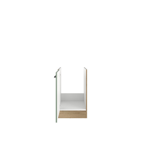 Flex-Well Küchenunterschrank Cara Spülenschrank Schilfgrün matt Artisan Eiche B/H/T: 50 x 82 x 60 cm - Bild 2