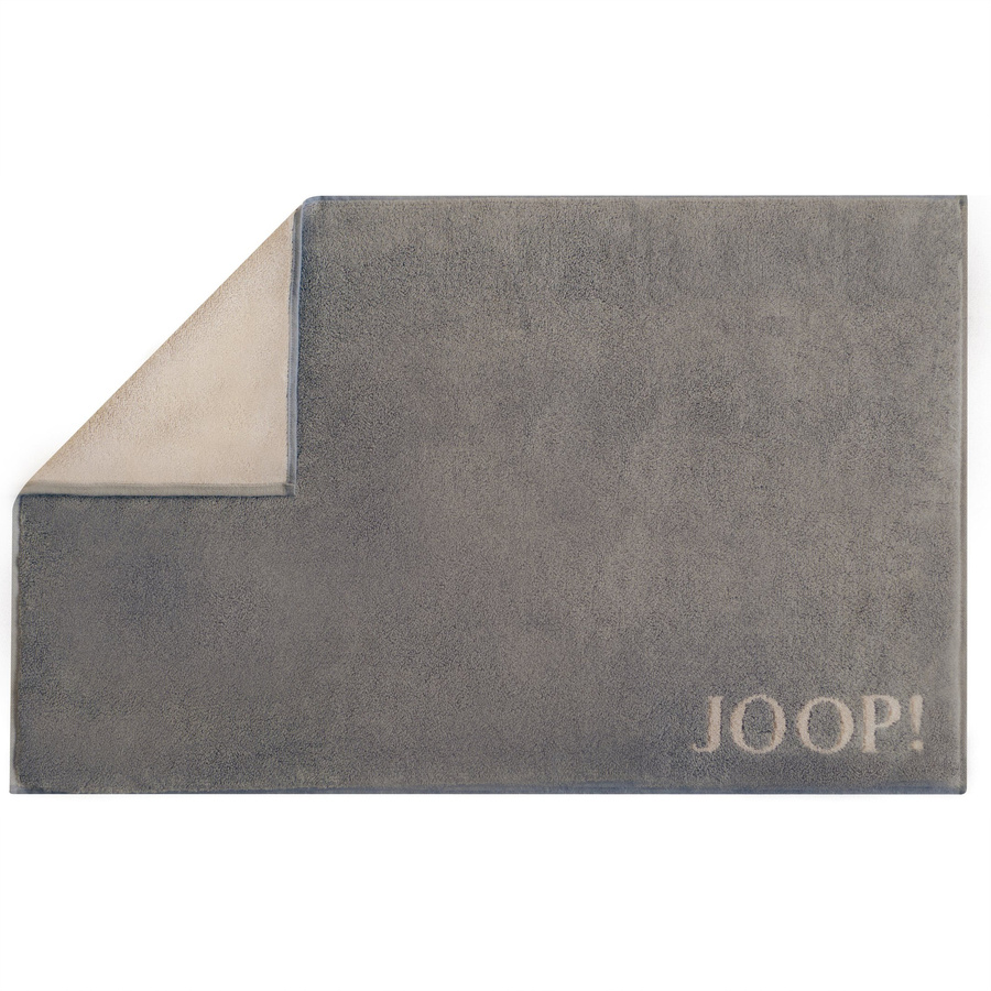 JOOP! Classic Doubleface Badematte aus Baumwolle, Grau, B/T: 80 x 50 cm - Bild 1