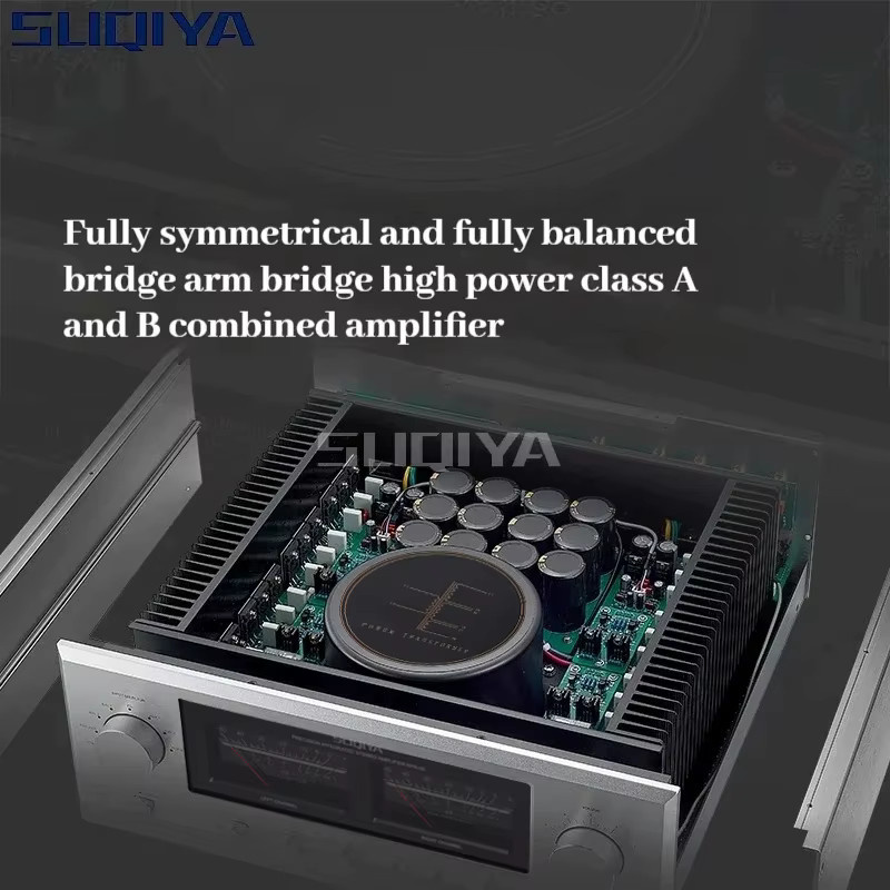 SUQIYA MPA-02 HiFi-Verstärker Klasse A/B in Silber mit Fernbedienung und Tone-Unterstützung - Bild 2