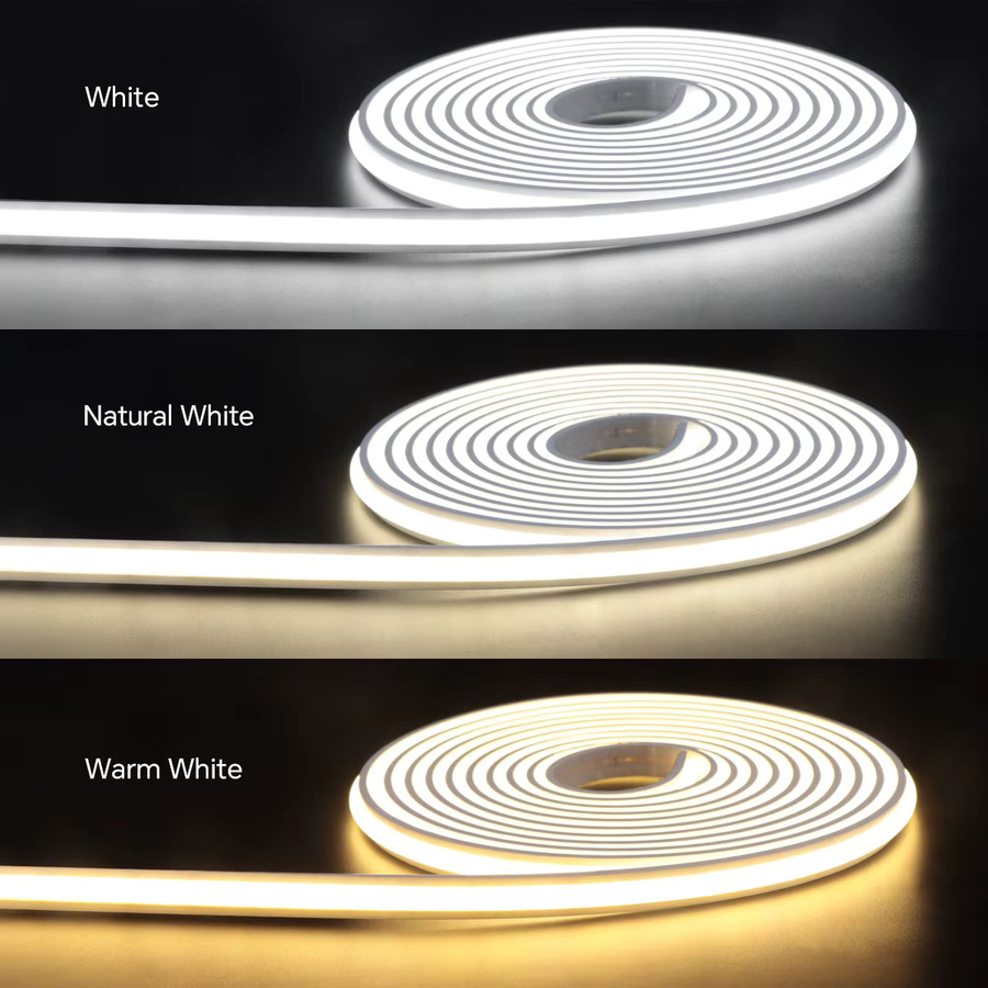 Lcamaw LED Neon Flex Lichtstreifen mit Touch- und Bewegungssensor, 24V, Weiß - Bild 5