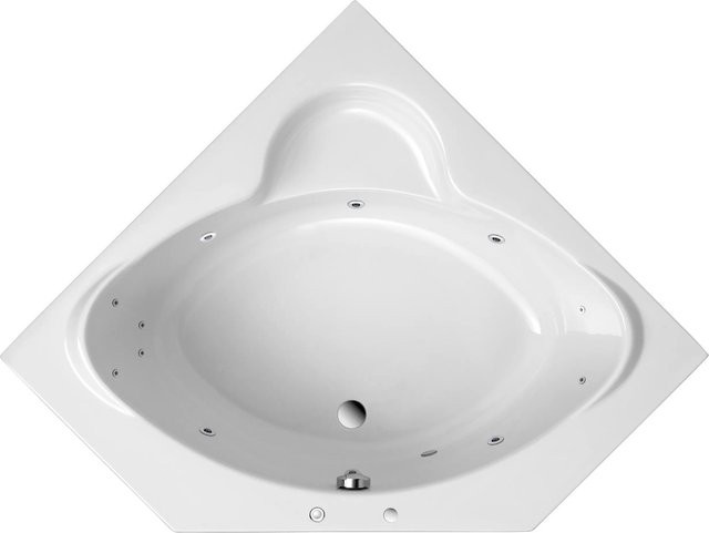 Ottofond Whirlpool Miami Komfort in Weiß, Breite: 125 cm - Bild 1