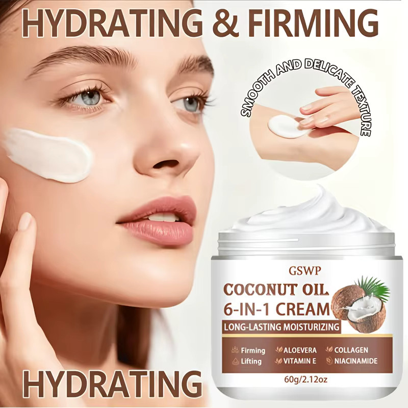 GSWP 6-in-1 Multifunktionale Gesichtscreme mit Aloe Vera und Kollagen - Bild 3