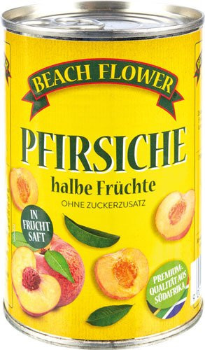 Beach Flower Pfirsich-Hälften in Fruchtsaft ohne Zuckerzusatz 240 g - Bild 1