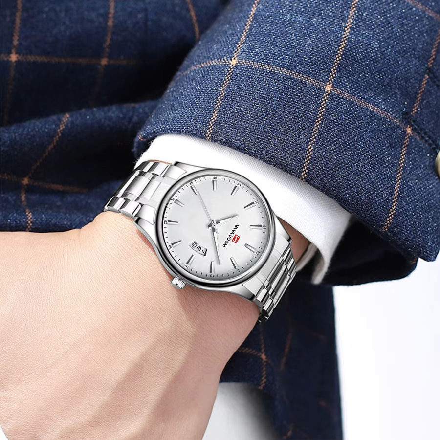 VA VA VOOM Armbanduhr Edelstahl, Silber, Analoguhr, Herren - Bild 4