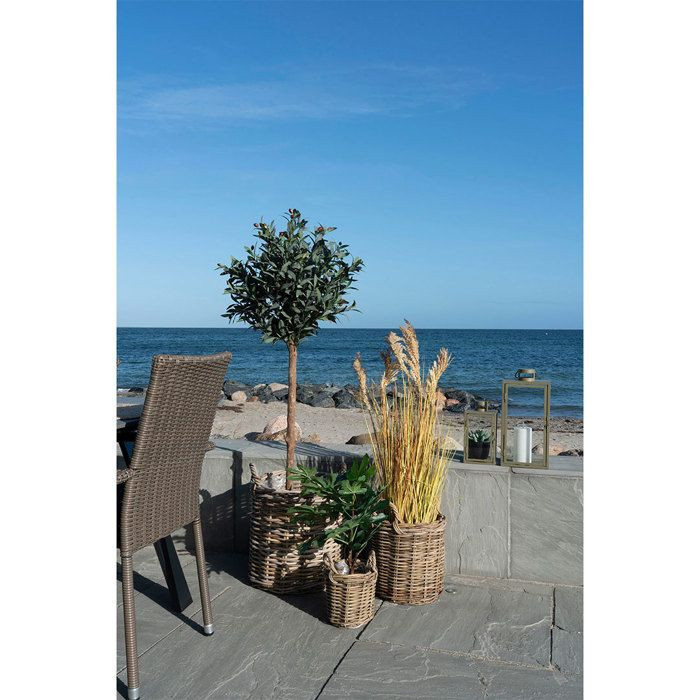 Sema Korbset aus Rattan und Kunststoff in Naturton Braun, 3-teilig - Bild 2