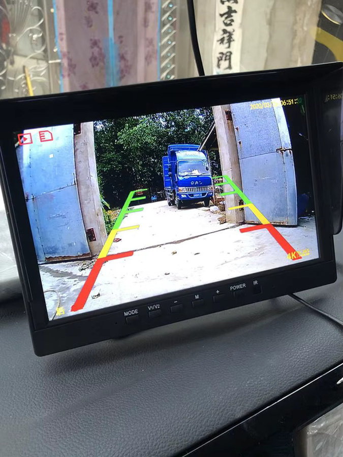 QXNY 7-Zoll LKW-Rückfahrkamera Set mit HD-Monitor und Nachtsicht in Schwarz für 24V LKWs, Busse und Wohnmobile - Bild 7