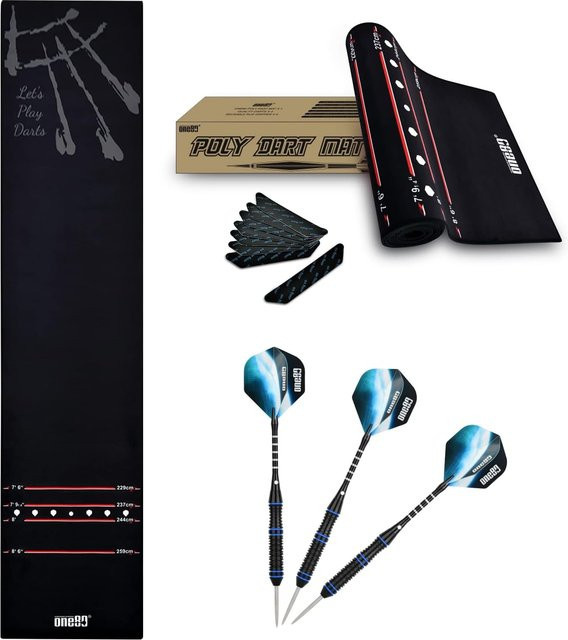 COFI 1453 Dartteppich in Schwarz, Breite: 300 cm, Tiefe: 66 cm - Bild 1