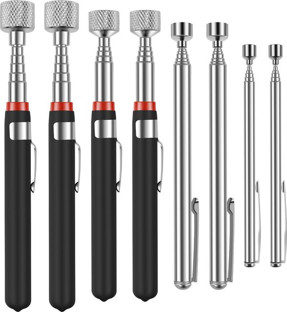 Toorise Magnetisches Pickup Werkzeug Set, faltbarer Metall-Greifer in Silber - Bild 1