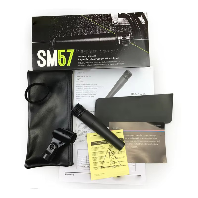 Shure SM57 Unidirektionales Kardioid-Dynamisches Mikrofon in Schwarz für Instrumentenaufnahmen - Bild 2