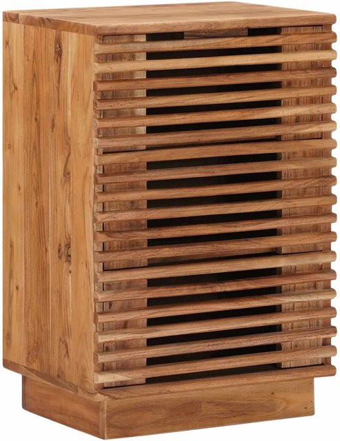 vidaXL Handgefertigter Nachttisch aus Akazienholz in Braun, Modernes Design, B/T/H: 40 x 30 x 60 cm - Bild 1