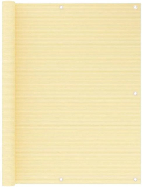 vidaXL Balkonsichtschutz aus HDPE in Beige, Höhe: 120 cm, Breite: 500 cm - Bild 1