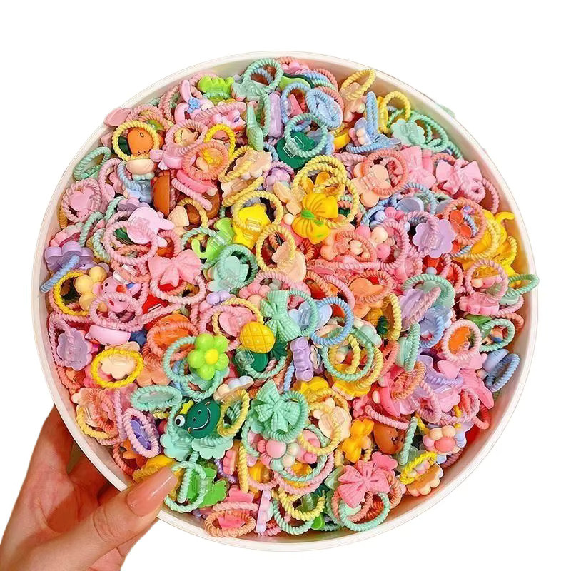 LYSUMDUOE Haaraccessoires Set, 10 Stück, Kinder, Mini Elastische Haarbänder - Bild 2