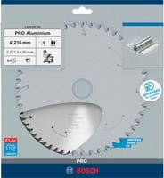 Bosch Kreissägeblatt für Aluminium und Metall mit 64 Zähnen, Durchmesser: 216 mm, Bohrung: 30 mm, Farbe: Silber - Bild 1