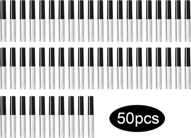 OutsideWorld Lipgloss-Tube DIY, 50 Stück, 1,3 ml, grau, Unisex - Bild 1