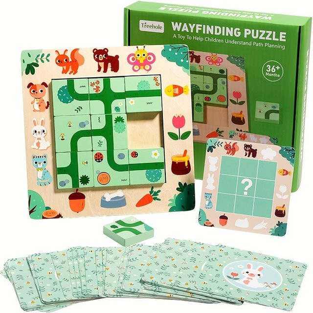 Lee's Sharing Holz finden Route Puzzle, ab 3 Jahre - Bild 1