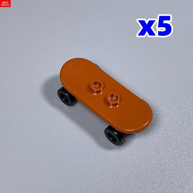 Yiran toy MOC Steine Skateboard Bausteine Zubehör 5-teiliges Set - Bild 1