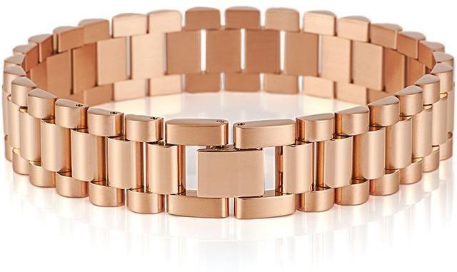 Wucifang Jewelry Uhrenkette Edelstahl, Gold, Herren, 45 cm - Bild 1