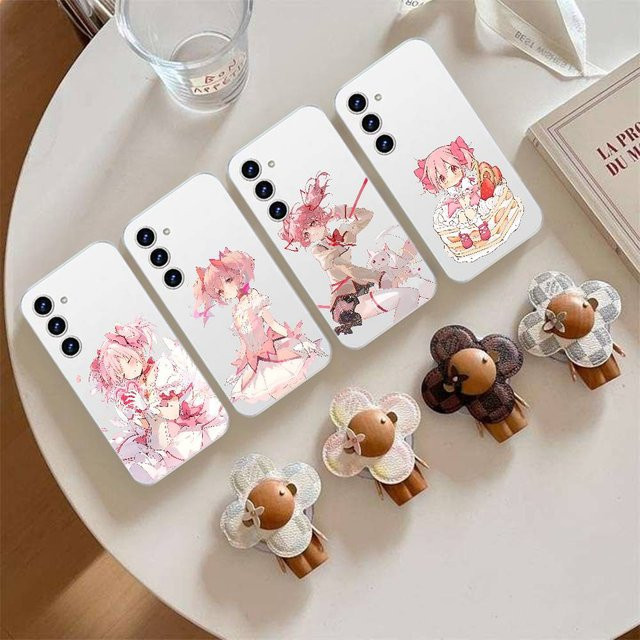 Mesuca M-Madoka Magica Y2k Girl Handyhülle für Samsung Galaxy S21 S22 S23 S24 S25 Ultra FE Plus 5G A52S Transparent - Bild 1