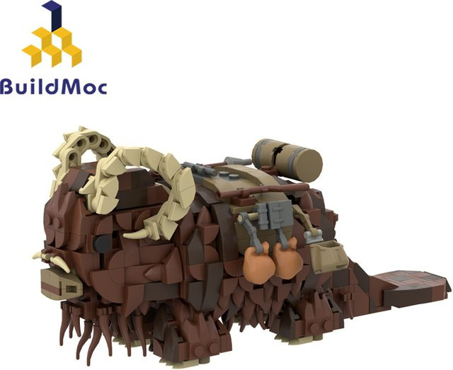 MOCBUILDING Kreatives DIY Tierverbrauchsmodell Gebäude aus Kunststoff in Braun mit Zubehör und Werkzeug - Bild 1