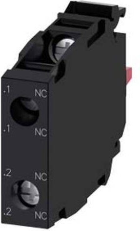 Siemens Kontaktmodul 3SU1400-1AA10-1PA0 mit 2 Öffnern in Schwarz aus Kunststoff - Bild 1