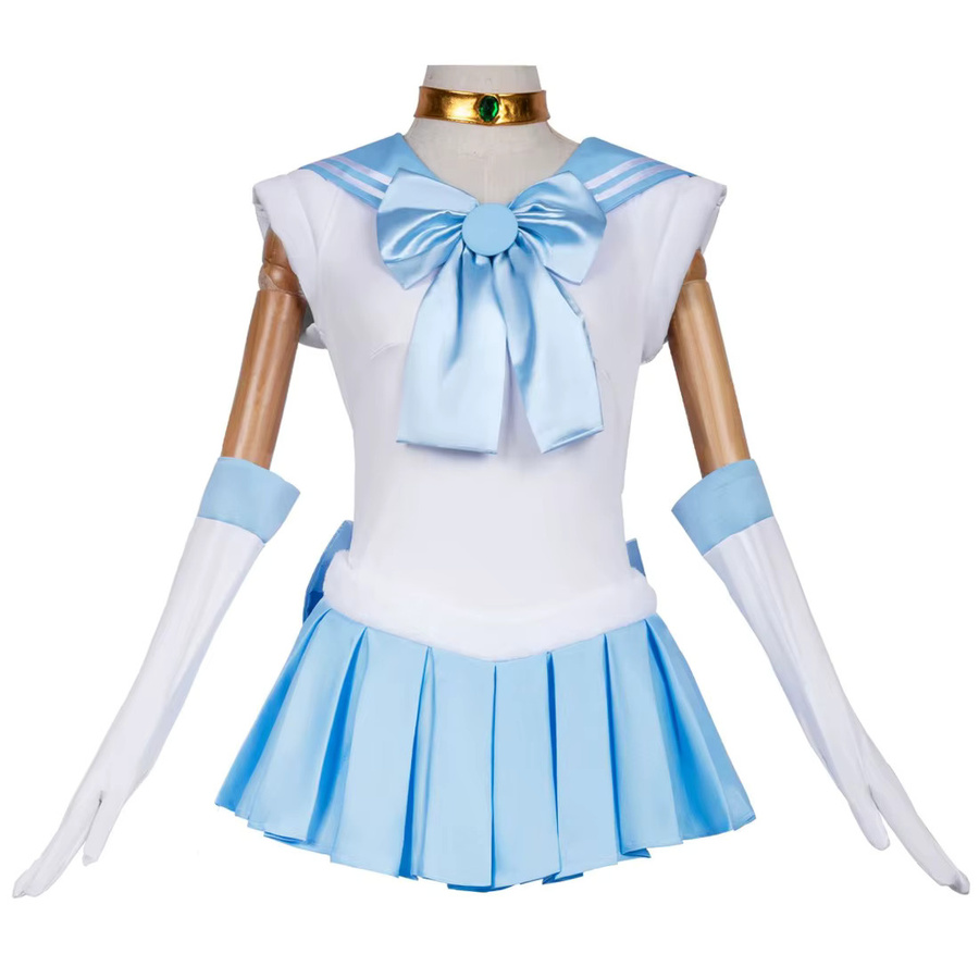 KVANNO Sailor Moon Halloween Cosplay Kostüm, Prinzessin, Mädchen, Blau, Bunt / Mehrfarbig - Bild 2