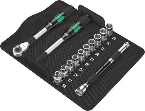 Wera Zyklop Hybrid-Knarrensatz 8006 SC 1, 13-teiliger Steckschlüsselsatz metrisch mit 1/2 Zoll Antrieb - Bild 1