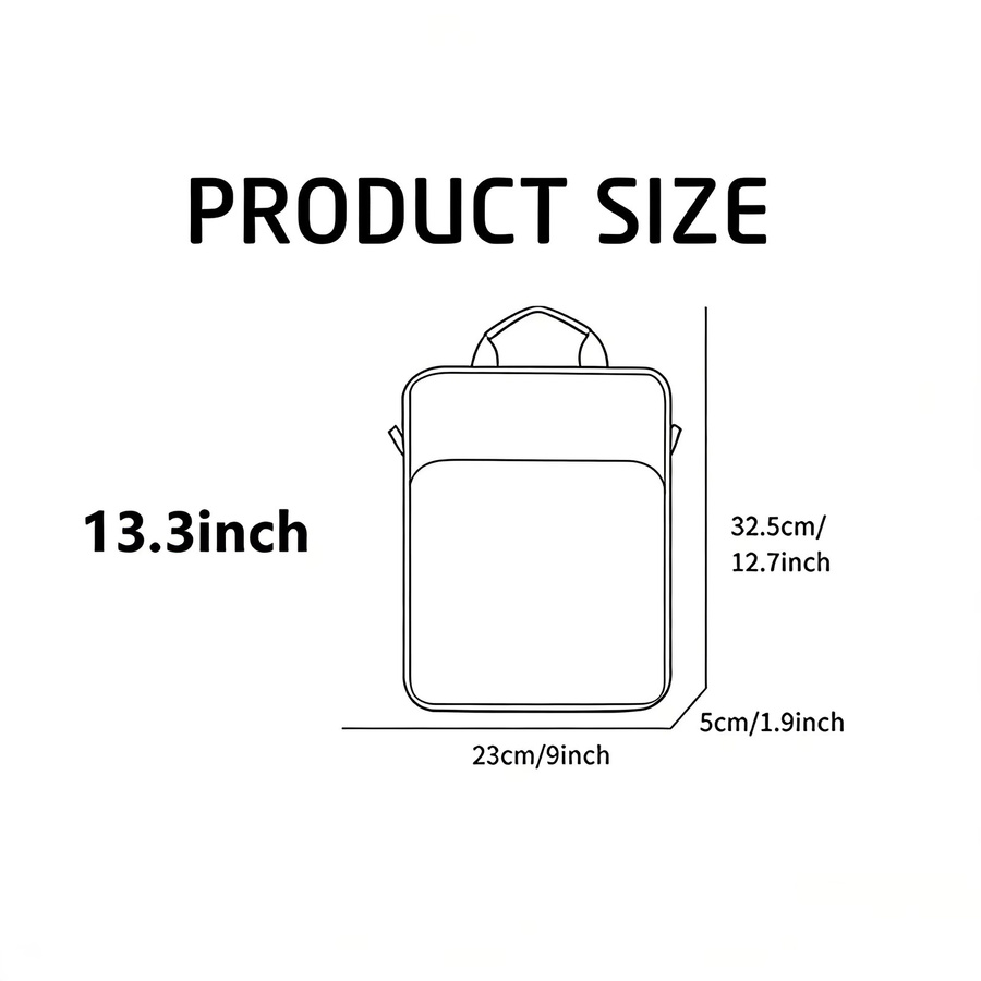 ValueWin Schutzhülle für iPad Pro 12,9 Zoll und MacBook Pro 13 Zoll M1 M2 in Schwarz - Bild 2