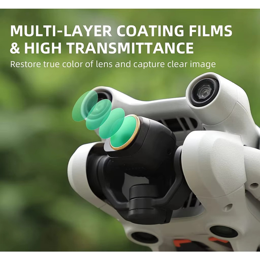 Sunnylife ND-Filterset für DJI Mini 3 und Mini 3 Pro, 6-teiliges Zubehörset mit MCUV, CPL, ND4, ND8, ND16 und ND3 - Bild 4