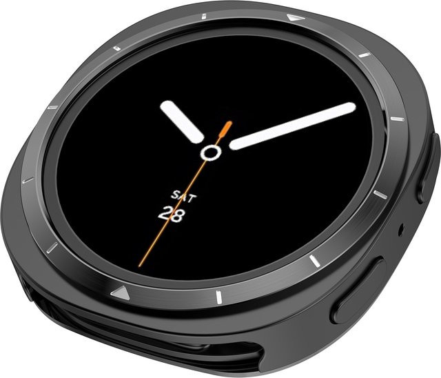 CHIICSMART Schutzhülle für Samsung Galaxy Watch 8, Metallgehäuse, Schwarz, Unisex - Bild 1