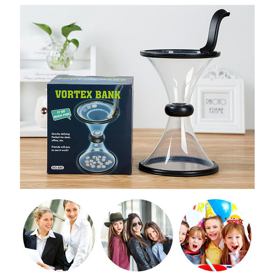 TOMTOP JMS Kinder Vortex Spardose als Dekompression Geldsparen Münzsammlerbox für Kinder - Bild 3