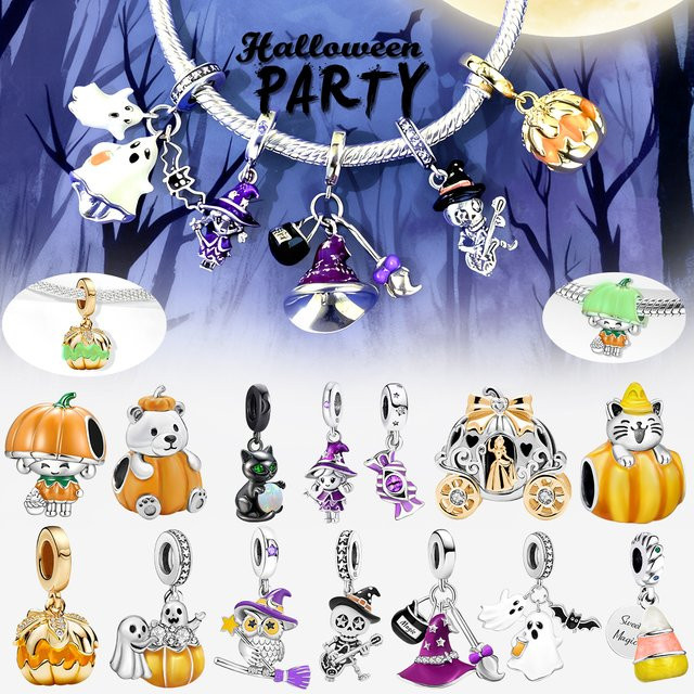 Fledermausgeist Charm, 925 Silber - Bild 1