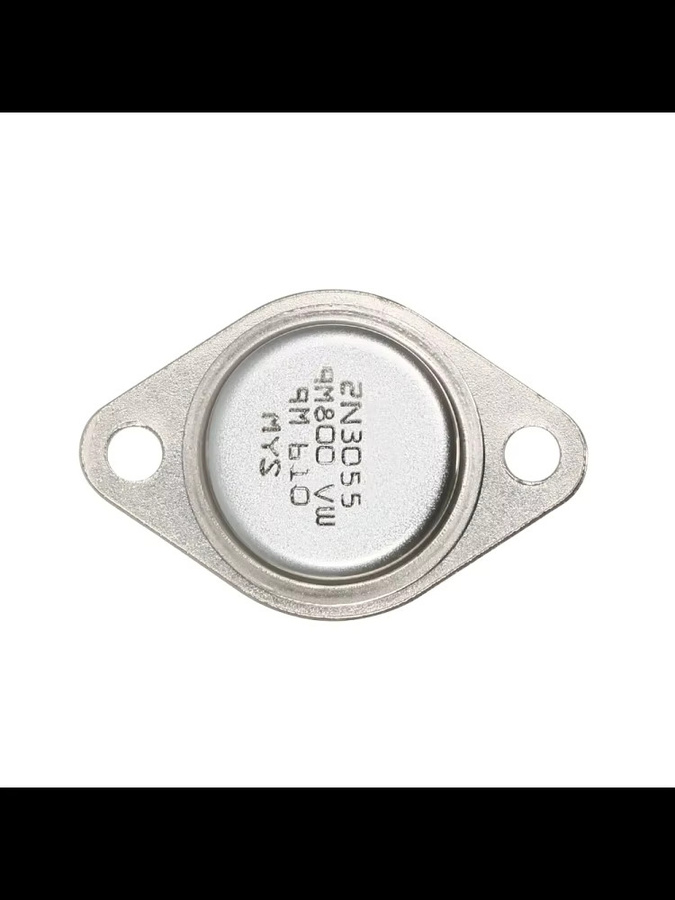 Aramox 5er Set NPN Leistungstransistoren 2N3055 im TO-3 Metallgehäuse Farbe Silber - Bild 2