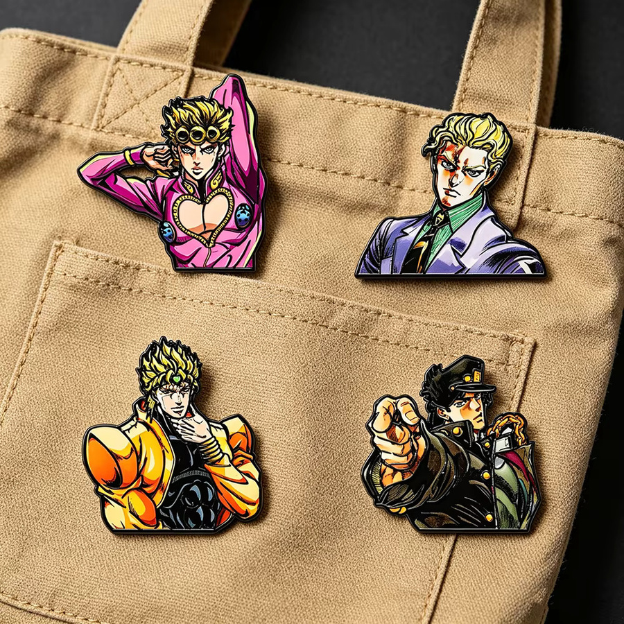 Bandai Pin-Set, 4-teilig, Manga-Emaille, Anstecknadeln - Bild 5