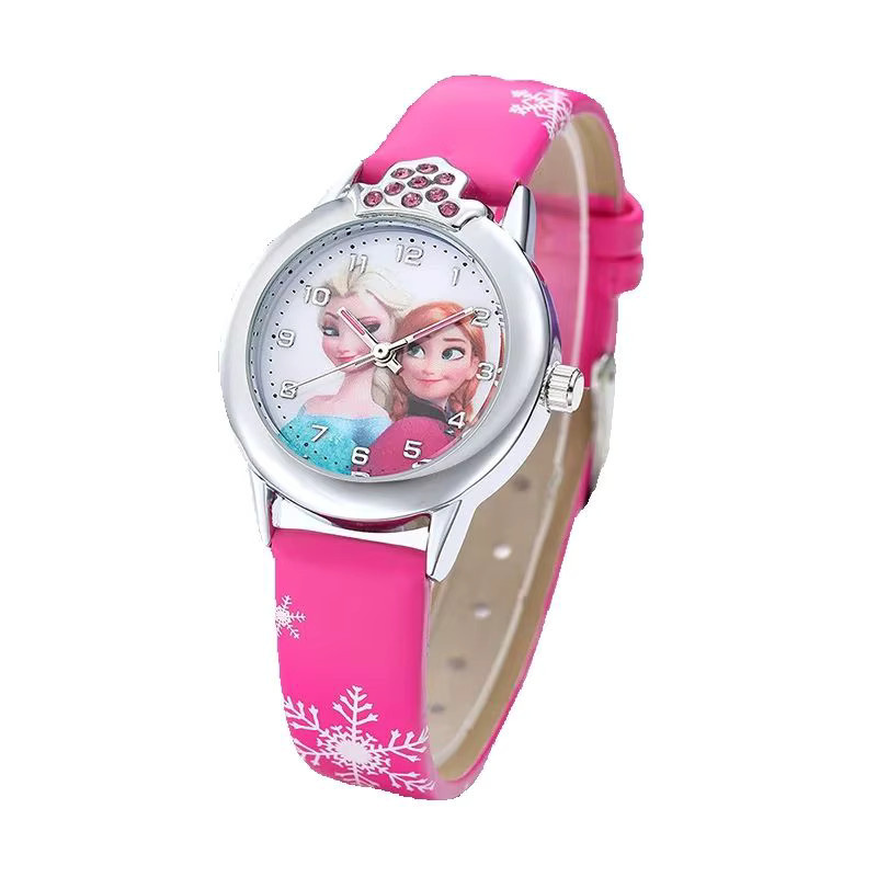 Disney Armbanduhr Elsa, Quarz, Lederarmband, Kinder, Weiß - Bild 2
