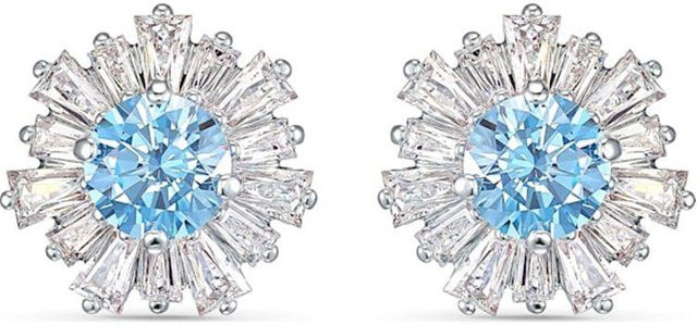 Swarovski Ohrstecker, Kristall, Blau, Damen - Bild 1