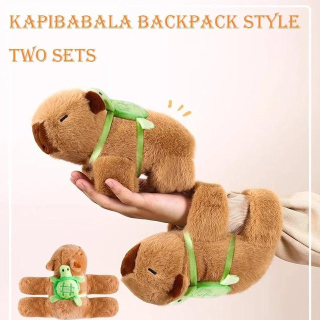 Yiran Health & Beauty Capybara Slap-Armband Handgelenkpuppe, Plüschtier, ab 14 Jahren - Bild 1