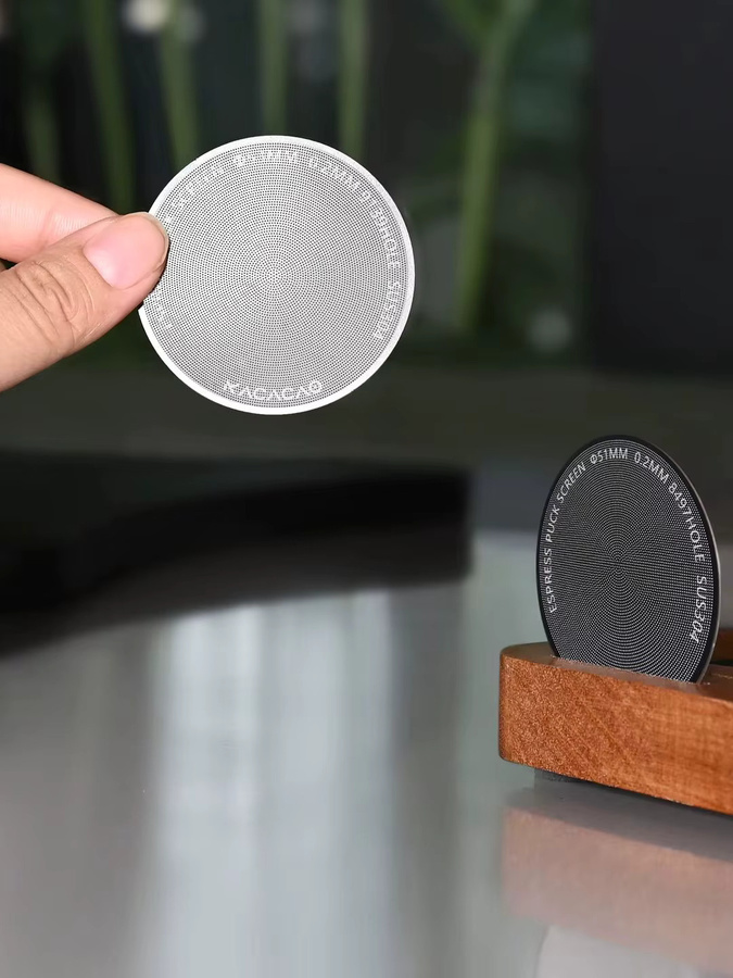 KACACAO Magnetischer Puck-Siebfilter aus Edelstahl in Silber, wiederverwendbarer Kaffeefilter für Espresso-Siebträger, 0,2 mm Siebstärke, Durchmesser: 51 mm / 53 mm / 58,5 mm - Bild 5