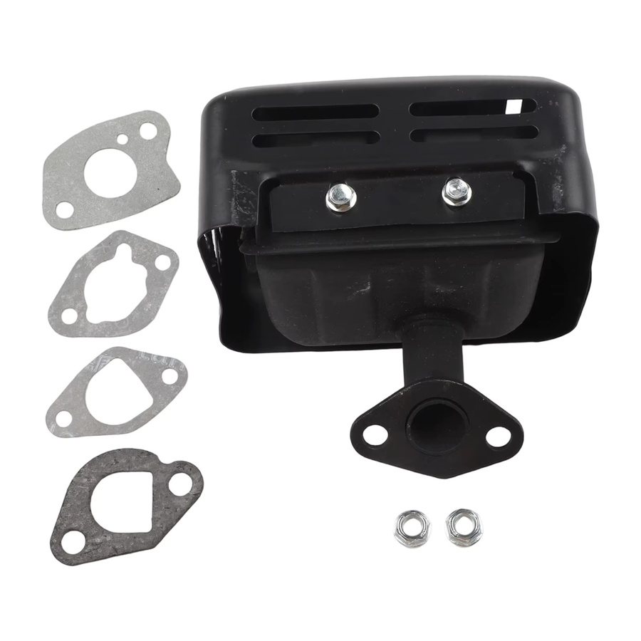 Schalldämpfer-Set für Honda Rasenmäher-Motoren GX120, GX140, GX160 und GX200 in Schwarz - Bild 5