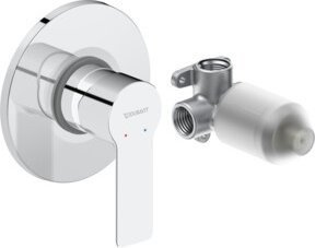 Duravit Fertigset UP-Brause-Einhebelmischer D-Code Keramikmischsystem, rund, Chrom - Bild 1