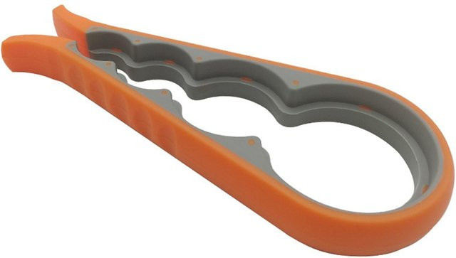 Multifunktionales 4-in-1 Glasöffner-Set von HAPPY 234 in Orange mit ergonomischem Griff für einfaches Öffnen von Gläsern und Deckeln - Bild 1