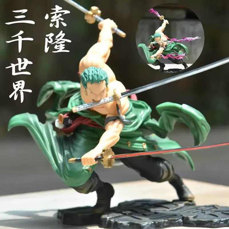 Bandai One Piece Roronoa Zoro Anime Actionfigur aus PVC in Mehrfarbig - Bild 5
