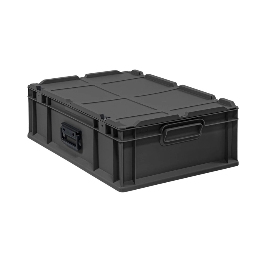 PROREGAL Eurobox Nextgen Transportbox Schwarz H x B x T: 18,5 x 40 x 60 cm, 34 Liter - Bild 2