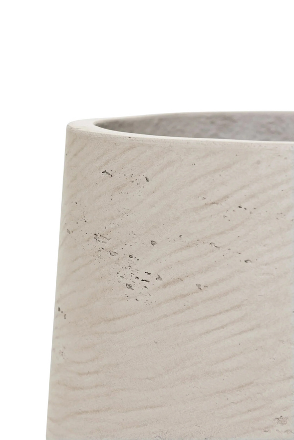 Blumentopf Talco von Aplanta in Beige, Keramik, B: 41 cm, H: 38 cm - Bild 3