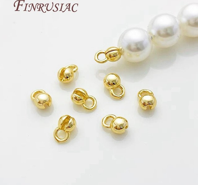 FINRUSIAC Quetschperlen 18K vergoldet, Unisex - Bild 1