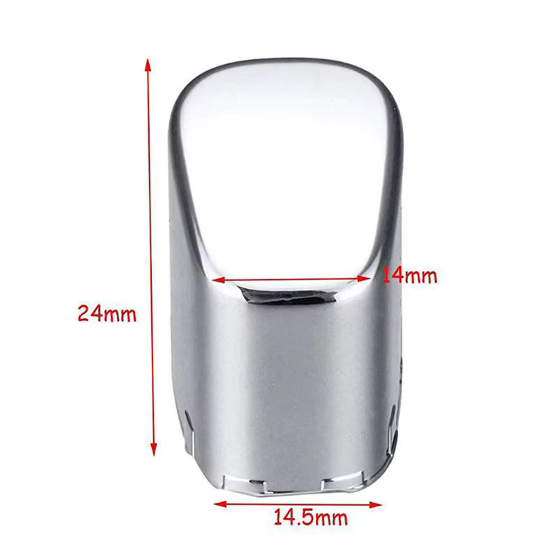 JINHF Handbremsknopfverkleidung in Silber für Cross 6Rd, Chrom Handbremshebel Abdeckung aus Metall - Bild 1