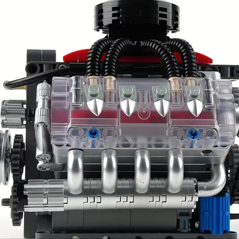 Mould King Technischer Motor LSX454 V8 Motor, Baustein Set - Bild 3
