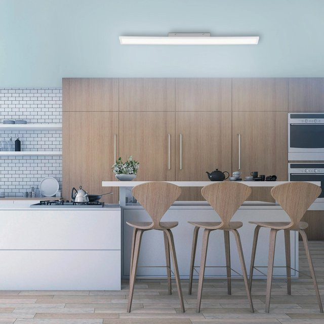 Just Light LED-Panel Flat Weiß, dimmbar mit Fernbedienung, B: 100 cm, H: 10 cm - Bild 1