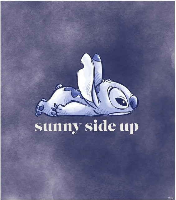 Komar Wandbild Stitch Sunny Side Up in Lila Mix, B: 30 cm, H: 40 cm - Bild 1